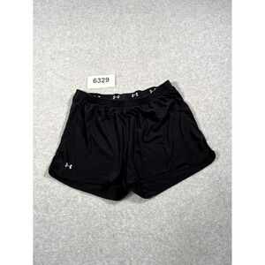 Under Armour Running Shorts Womens Small Black Elastic Waist Athletic Gym